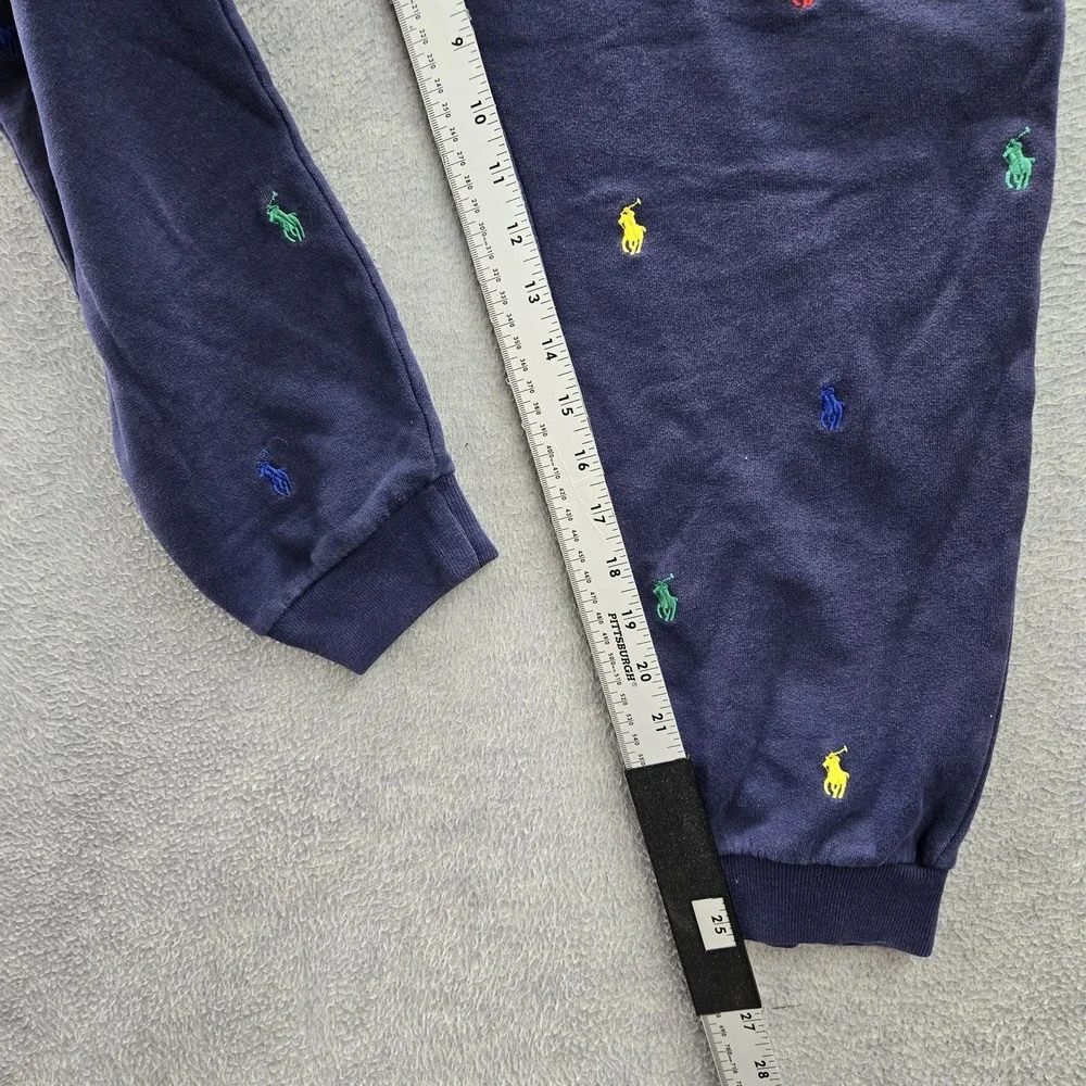 Polo Ralph Lauren Boy Pants XL‎ (18-20) Navy Pony AOP Embroidery Sweatpants